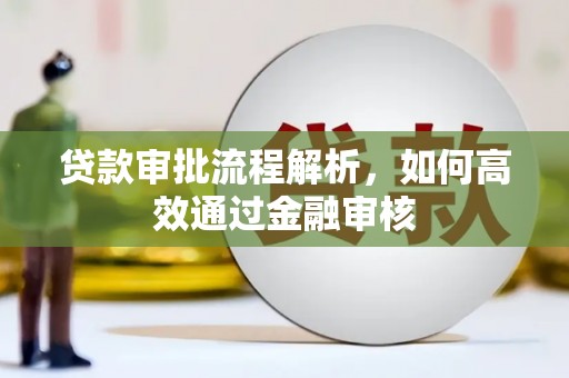 南木林贷款审批流程解析，如何高效通过金融审核