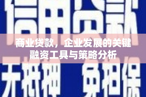 南木林商业贷款，企业发展的关键融资工具与策略分析