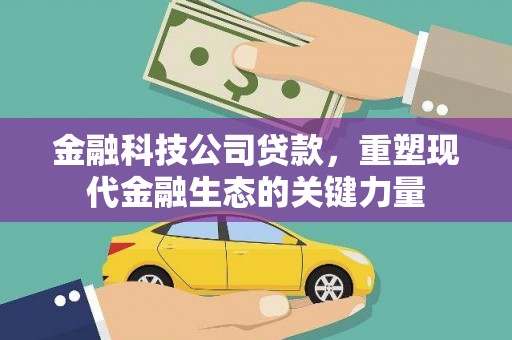 南木林金融科技公司贷款，重塑现代金融生态的关键力量