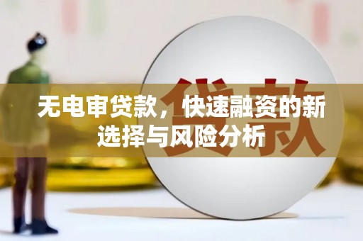 南木林无电审贷款，快速融资的新选择与风险分析