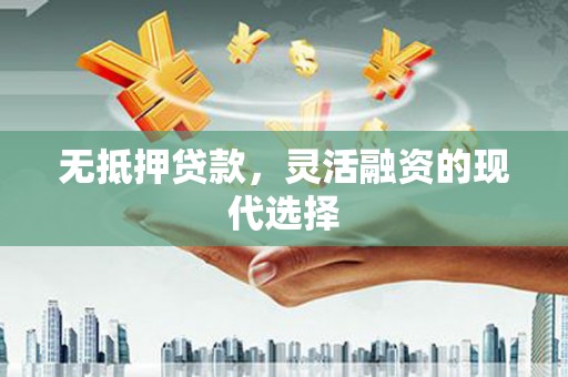 南木林无抵押贷款，灵活融资的现代选择
